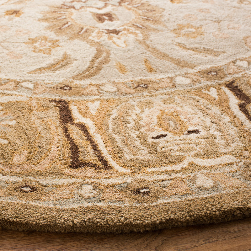 Charlton Home® Tingley Handmade Wool Beige/Light Brown Rug & Reviews